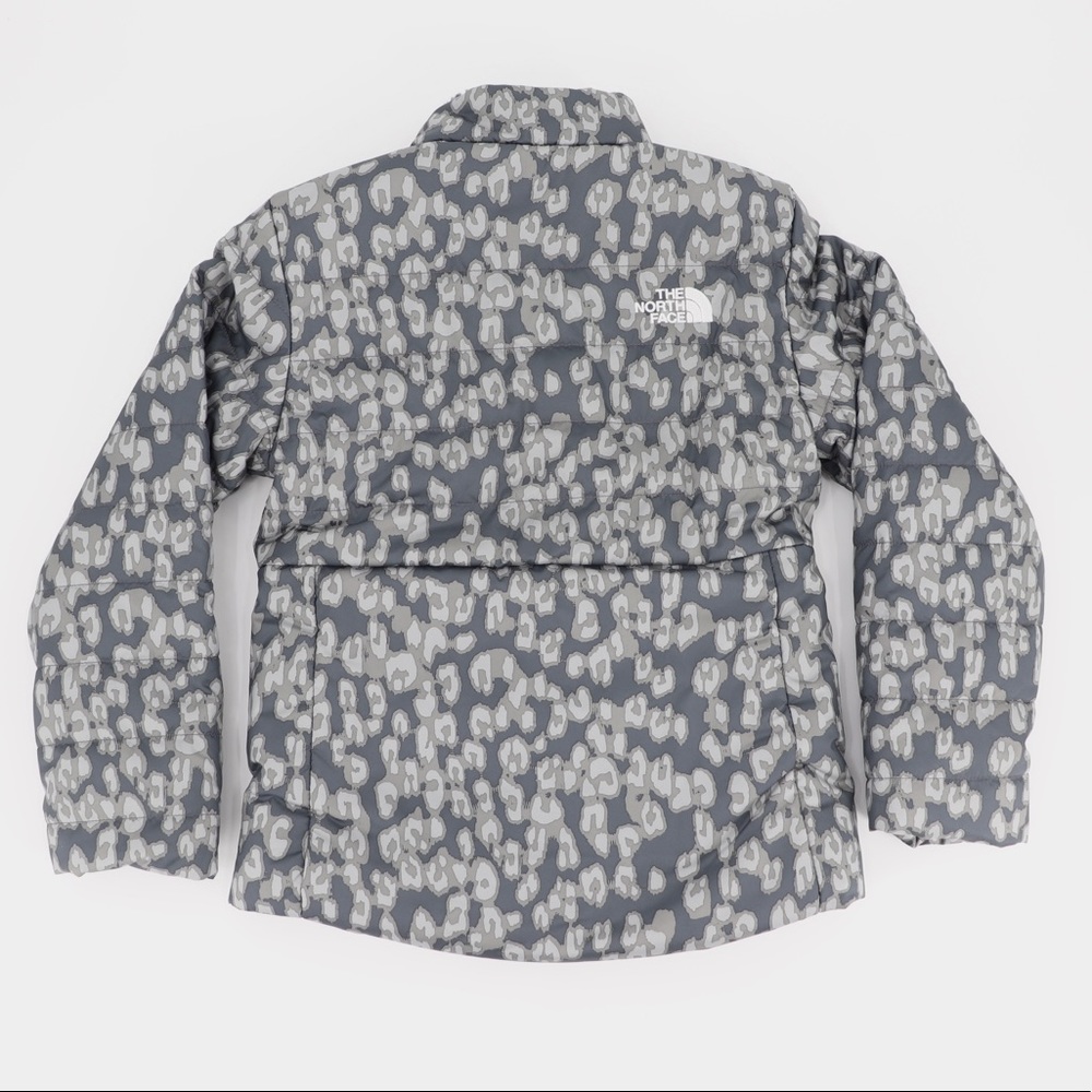 New The North Face Medium 10/12 Youth Girls Mossbud Swirl Jacket Grey - Picture 13 of 16